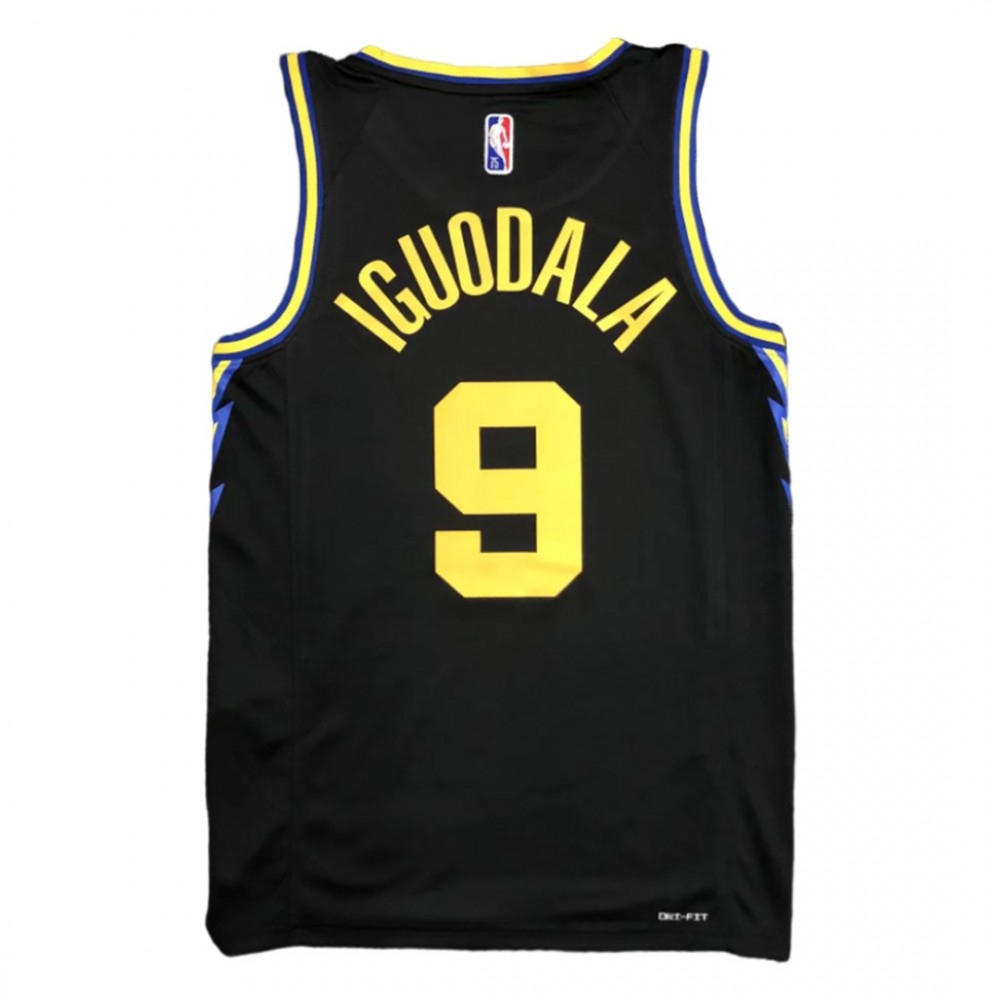 Men's Golden State Warriors Andre Iguodala #9 Black 21/22 Swingman Jersey - City Edition-League Wear Hub