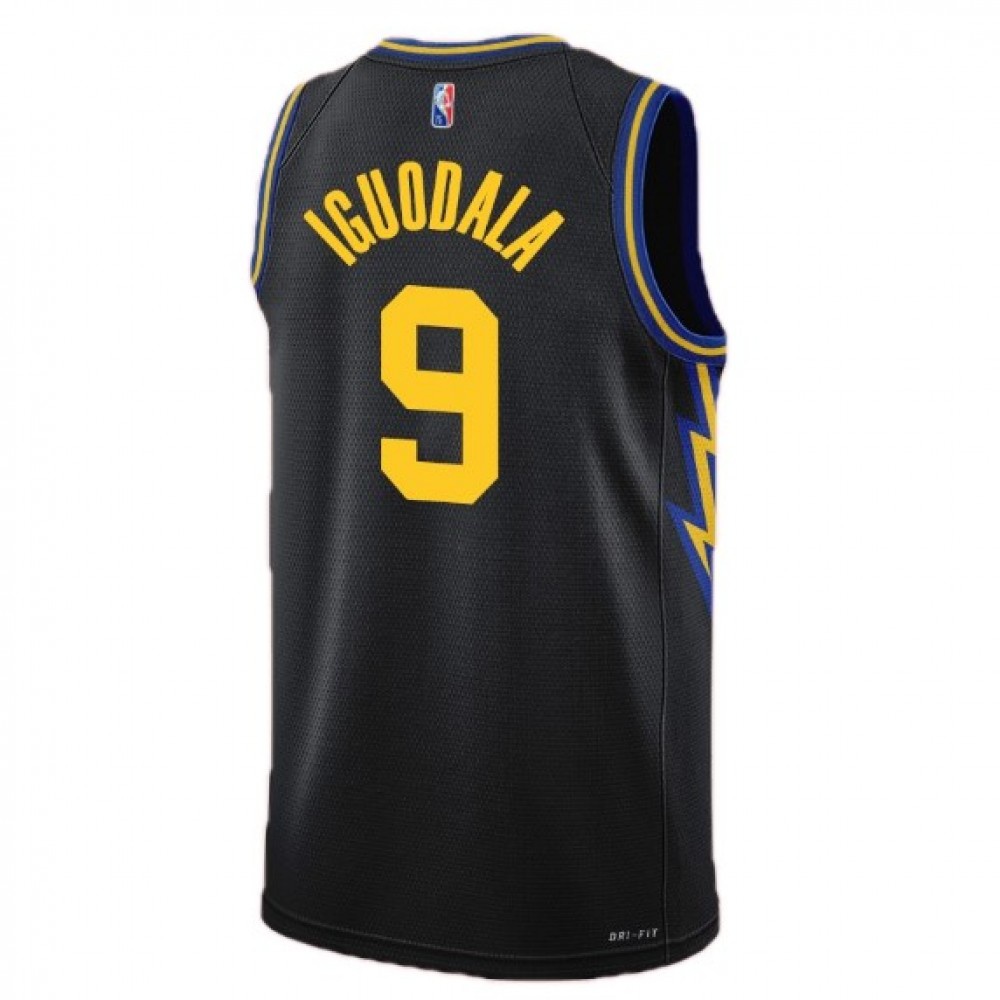 Men's Golden State Warriors Andre Iguodala #9 Black 21/22 Swingman Jersey - City Edition-League Wear Hub