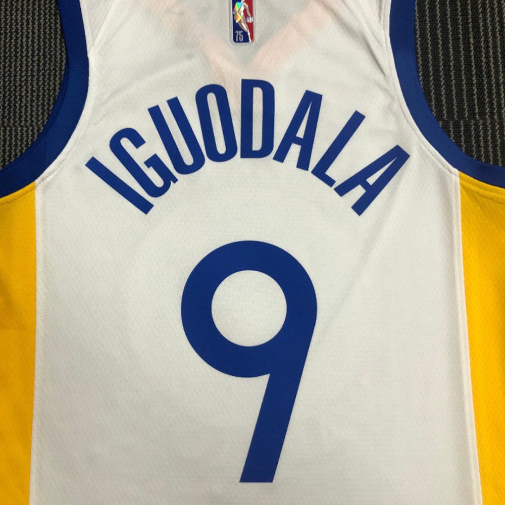 Men's Golden State Warriors Andre Iguodala #9 White 21/22 Swingman Jersey - Association Edition-League Wear Hub