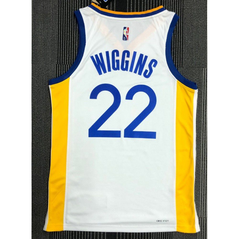 Men's Golden State Warriors Andrew Wiggins #22 Nike White 21/22 Swingman Jersey - Association Edition-League Wear Hub