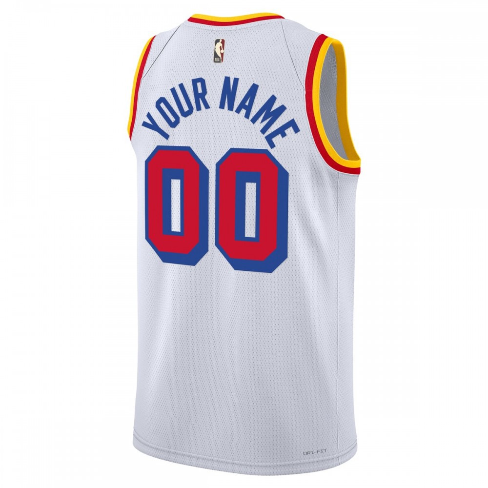 Golden State Warriors Nike Unisex Adult Swingman Custom Jersey - Classic Edition - White-League Wear Hub