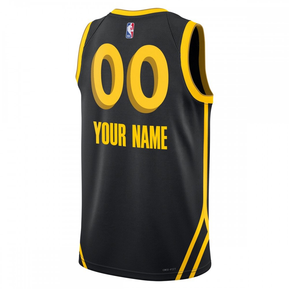 Golden State Warriors Nike Unisex 23/24 Custom Swingman Jersey - Black - City Edition-League Wear Hub