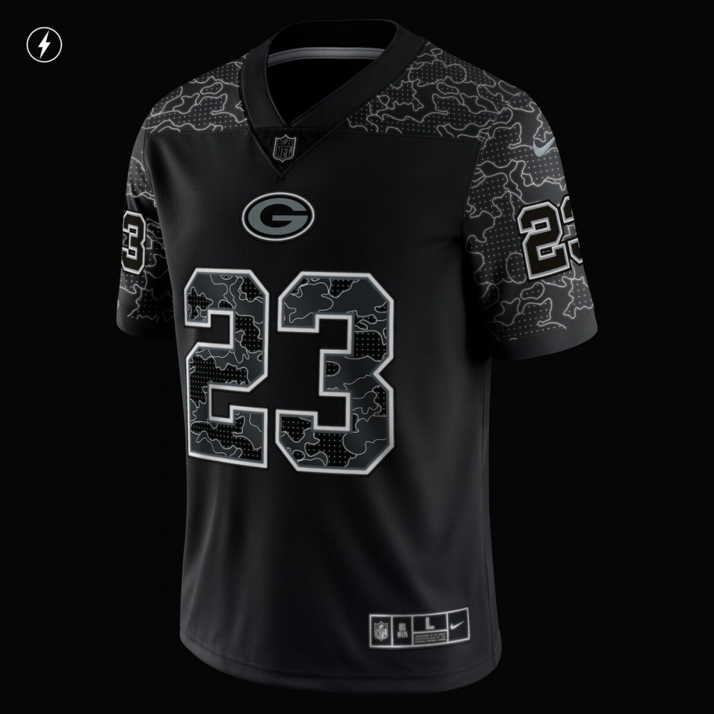 Jaire Alexander Green Bay Packers Nike RFLCTV Limited Jersey - Black-League Wear Hub