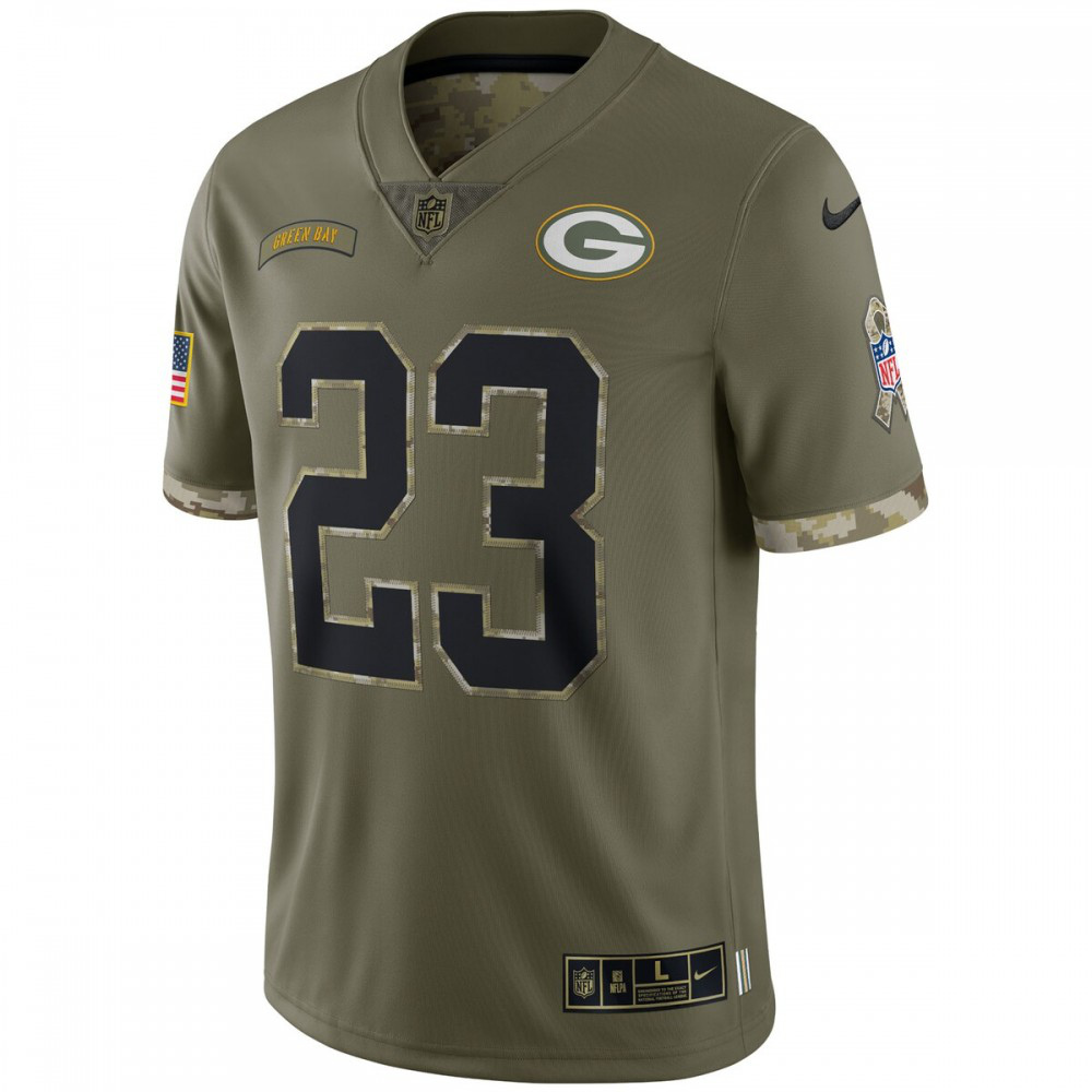 Jaire Alexander Green Bay Packers Nike 2022 Salute To Service Limited Jersey - Olive-League Wear Hub