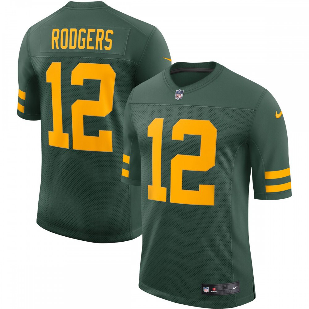Aaron Rodgers Green Bay Packers Nike Alternate Vapor Limited Player Jersey - Green-League Wear Hub