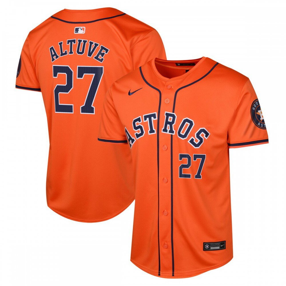 Jose Altuve Houston Astros Nike Youth Alternate Limited Player Jersey – Orange-League Wear Hub