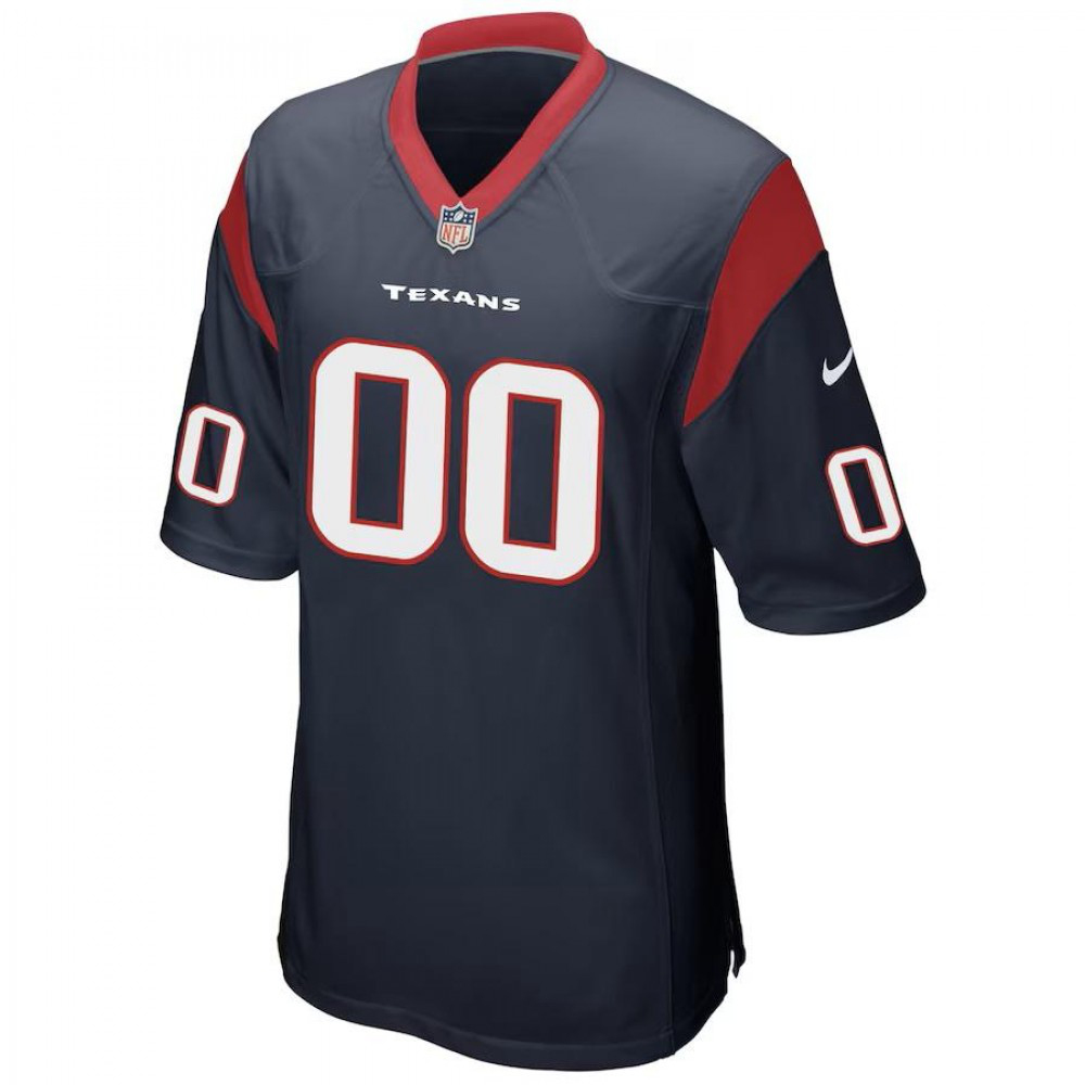 Houston Texans Nike Youth Custom Team Color Game Jersey - Navy-League Wear Hub