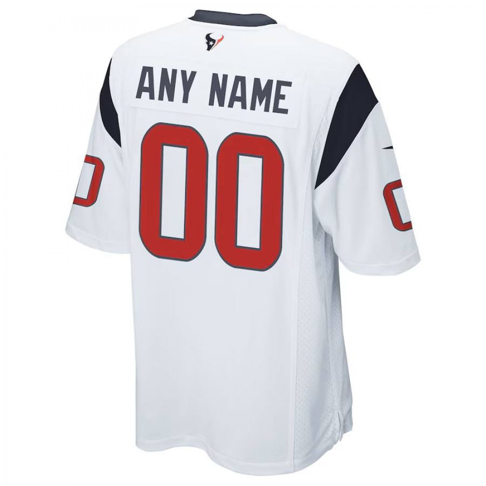 Houston Texans Nike Custom Game Jersey - White-League Wear Hub
