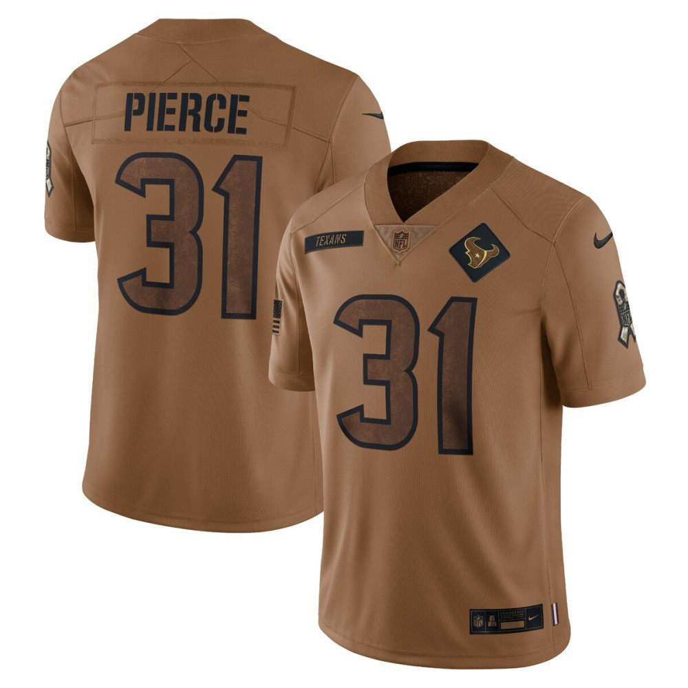 Dameon Pierce Houston Texans Nike 2023 Salute To Service Limited Jersey - Brown-League Wear Hub