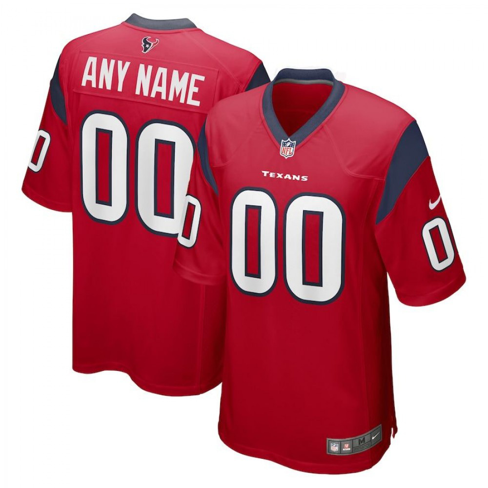 Houston Texans Nike Youth Custom Alternate Game Jersey - Red-League Wear Hub