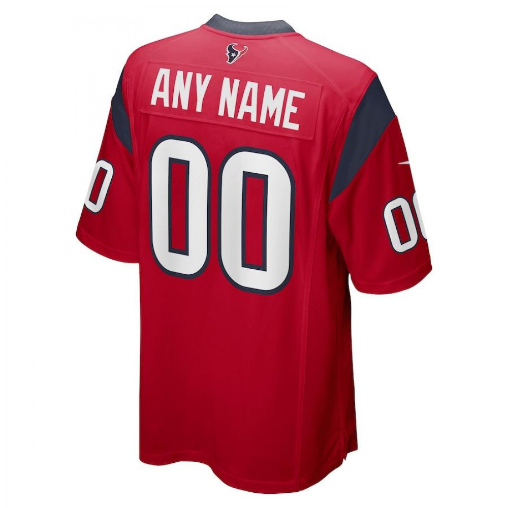 Houston Texans Nike Youth Custom Alternate Game Jersey - Red-League Wear Hub
