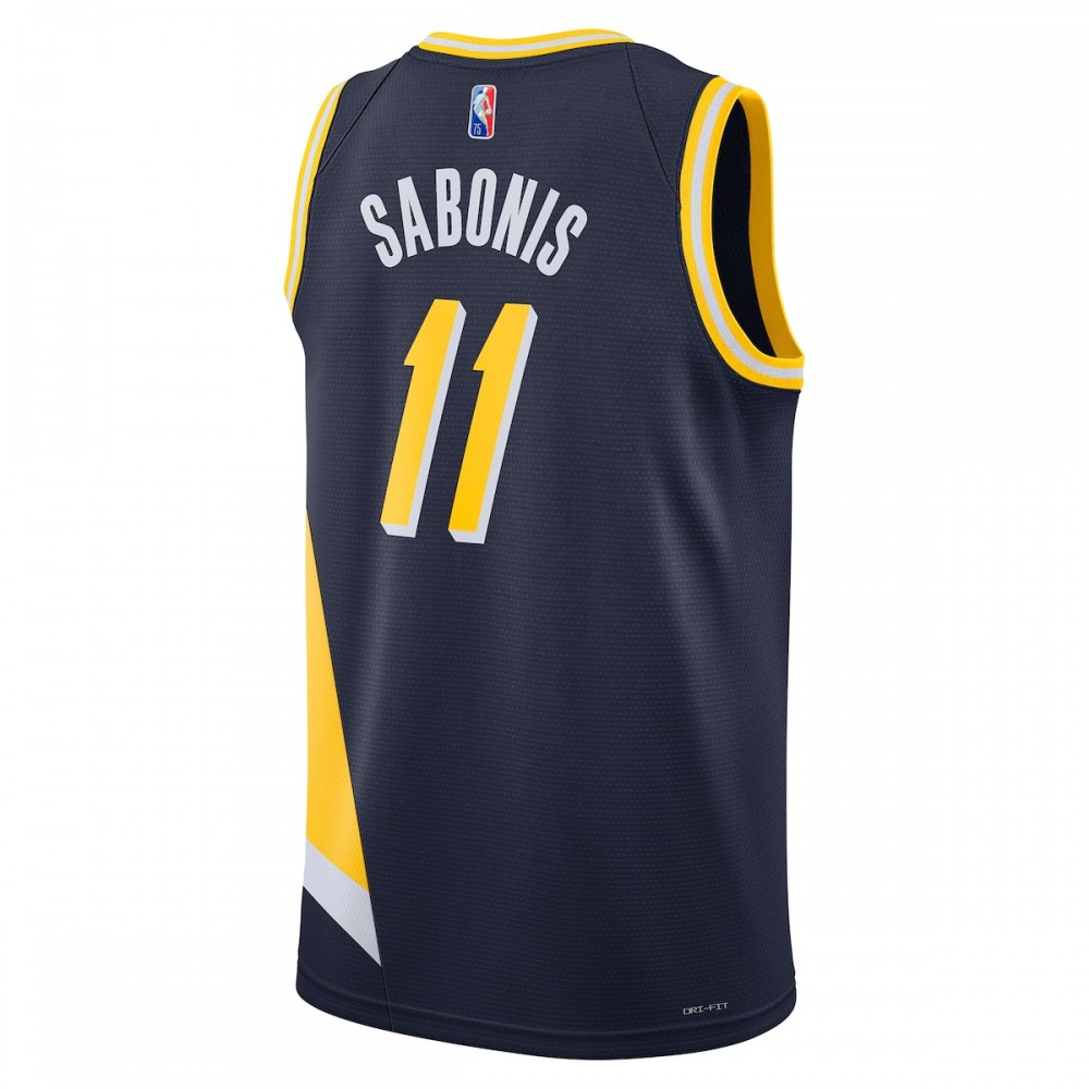 Domantas Sabonis Indiana Pacers Nike 21/22 Swingman Jersey - City Edition - Navy-League Wear Hub