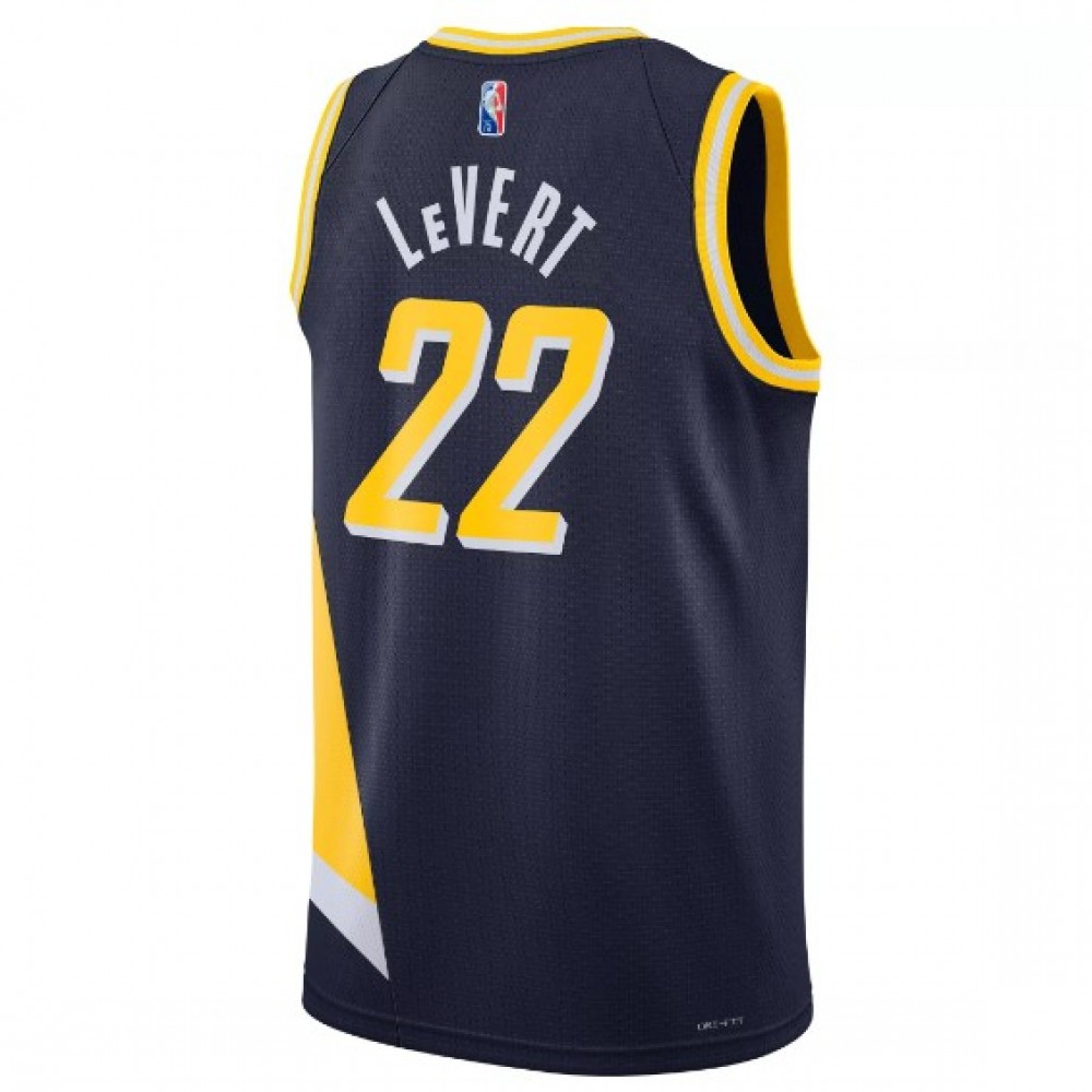 Men's Indiana Pacers Caris LeVert #22 Nike Navy 21/22 Swingman NBA Jersey - City Edition-League Wear Hub