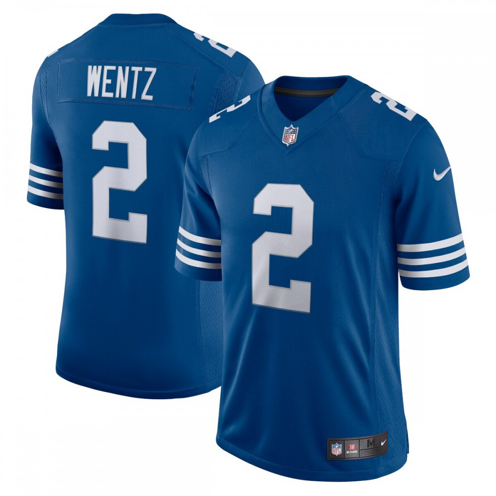 Carson Wentz Indianapolis Colts Nike Alternate Vapor Limited Jersey - Royal-League Wear Hub