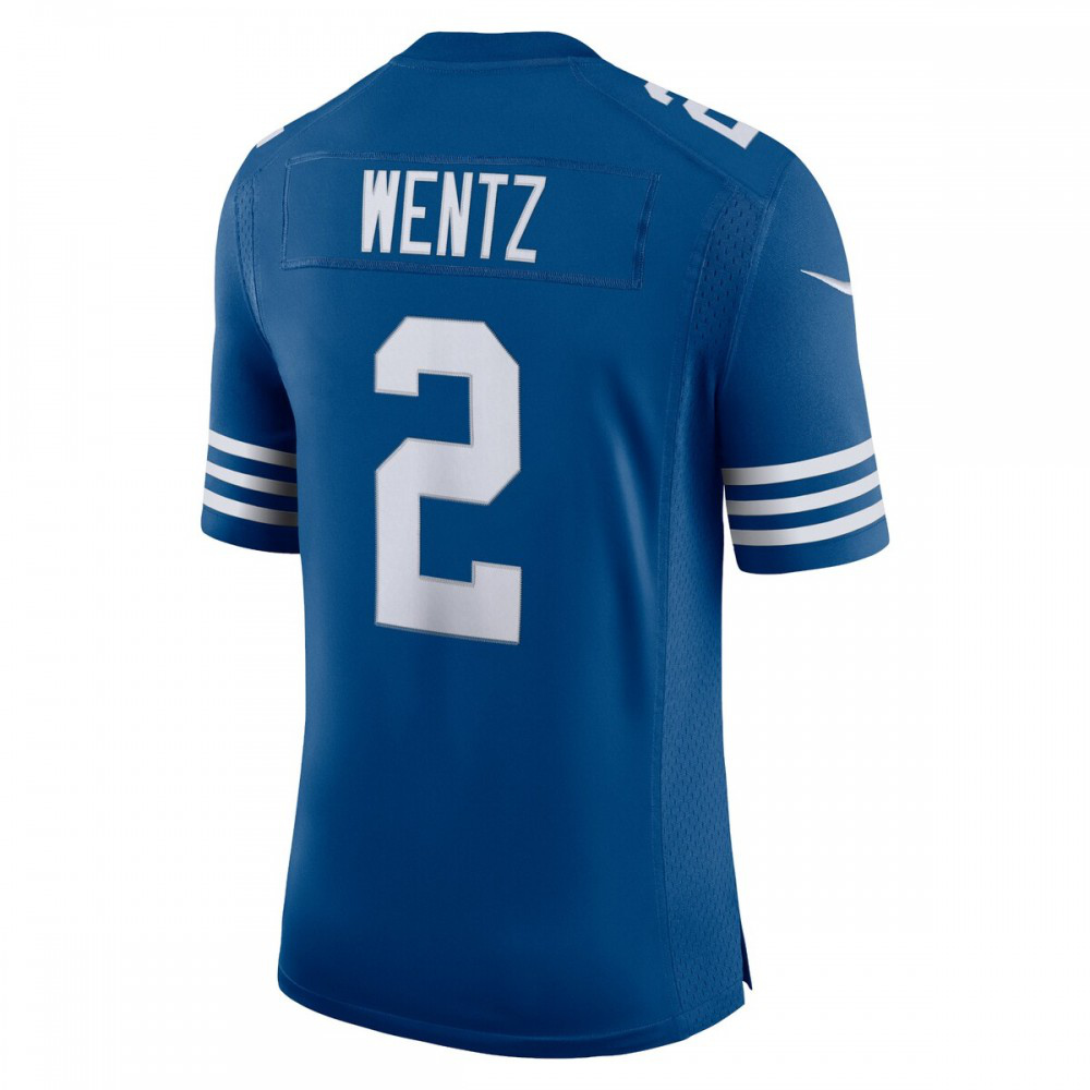 Carson Wentz Indianapolis Colts Nike Alternate Vapor Limited Jersey - Royal-League Wear Hub