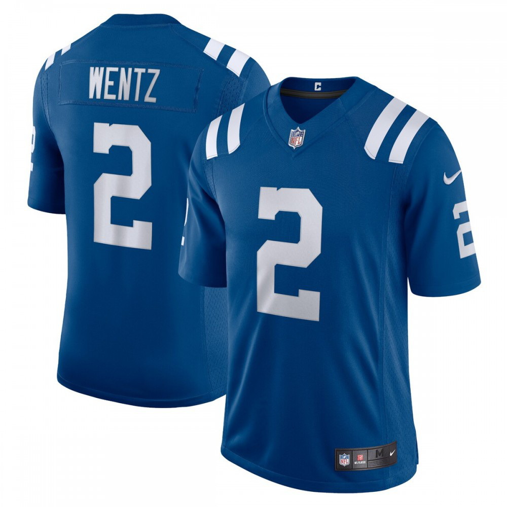Carson Wentz Indianapolis Colts Nike Vapor Limited Jersey - Royal-League Wear Hub