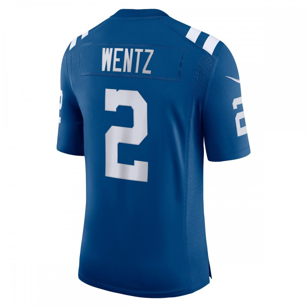 Carson Wentz Indianapolis Colts Nike Vapor Limited Jersey - Royal-League Wear Hub