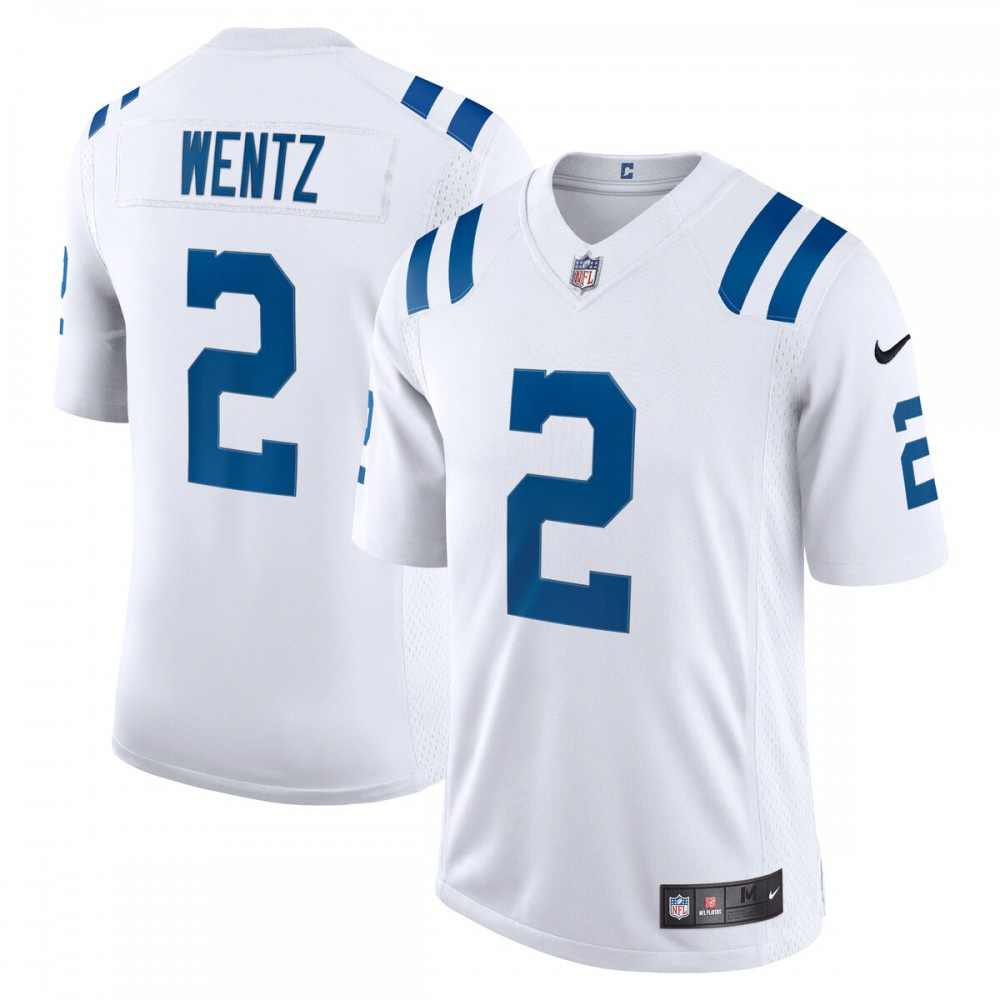 Carson Wentz Indianapolis Colts Nike Vapor Limited Jersey - White-League Wear Hub