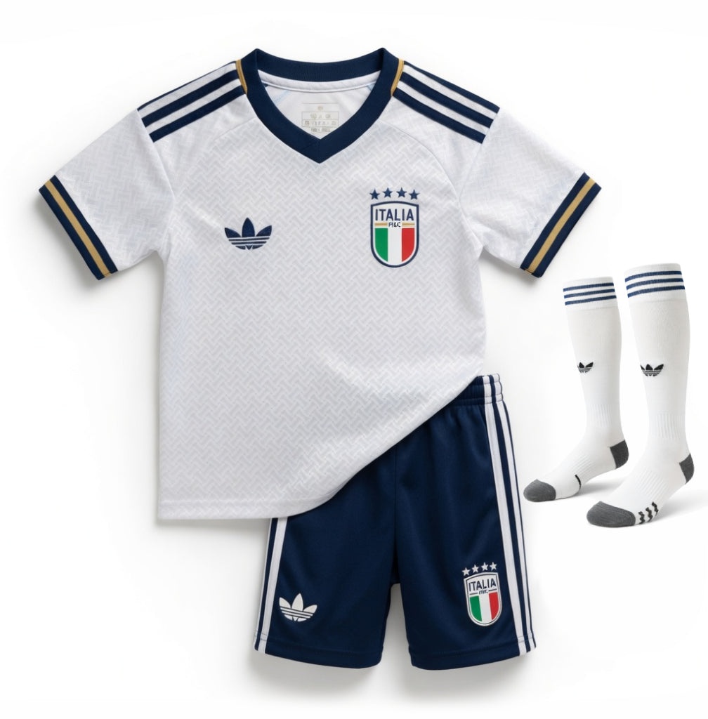 Italy Away Kit Kids 26/27-League Wear Hub