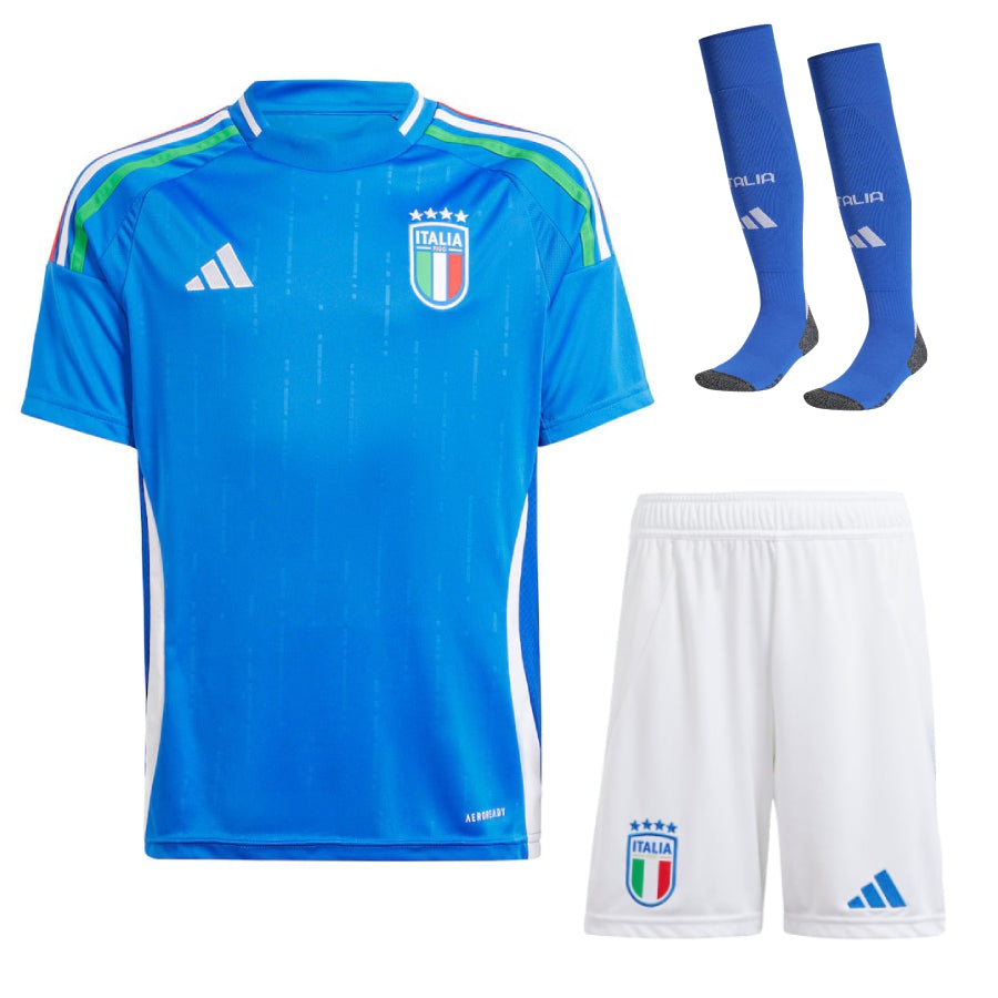 Italy Home Kit Kids Euro 24/25 Jersey-League Wear Hub