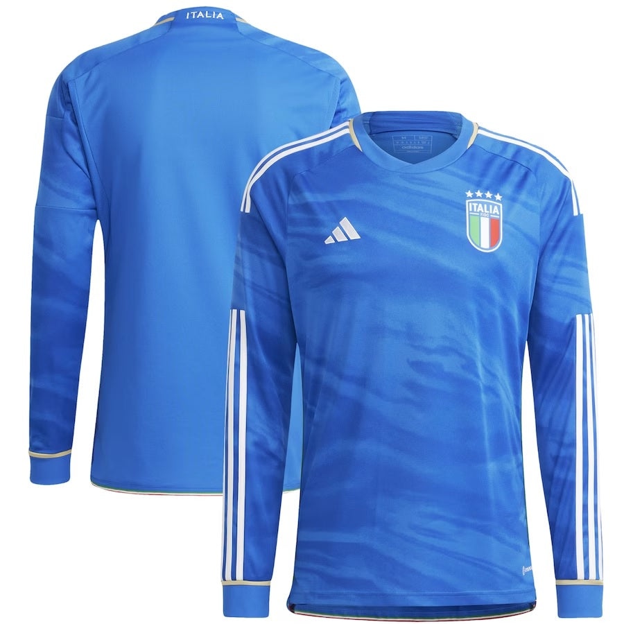 Italy Men's Long Sleeve Home Jersey 2024-League Wear Hub