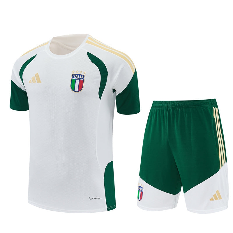 Italy Men's/Kids' Jersey and Shorts Set 26/27 White-League Wear Hub