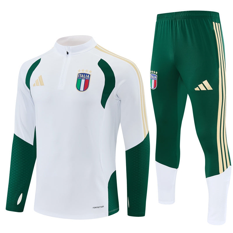 Italy Training Tracksuit Men/Kids 26/27 White-League Wear Hub