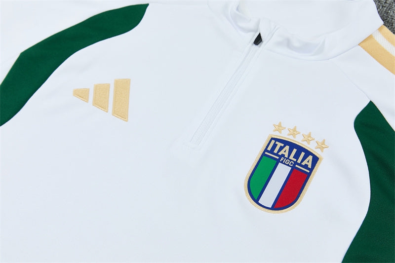 Italy Training Tracksuit Men/Kids 26/27 White-League Wear Hub