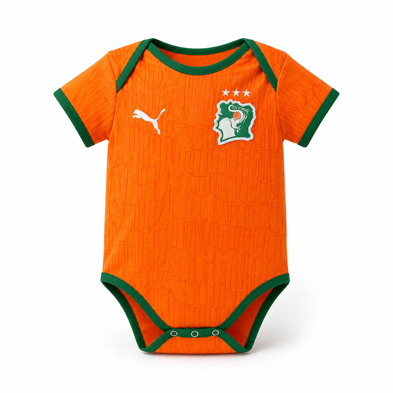 Ivory Coast Baby Bodysuit Football 26/27-League Wear Hub