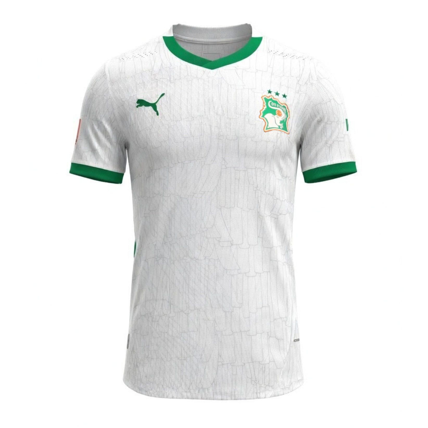 Ivory Coast White Jersey AFCON 25/26 Match Version-League Wear Hub