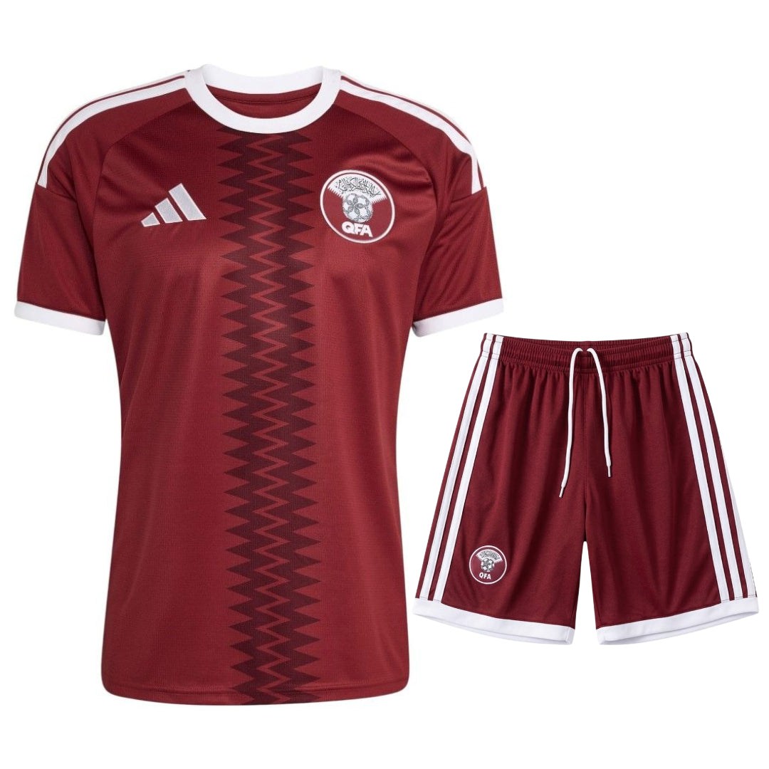 Kids' Qatar Home Kit Jersey 26/27-League Wear Hub