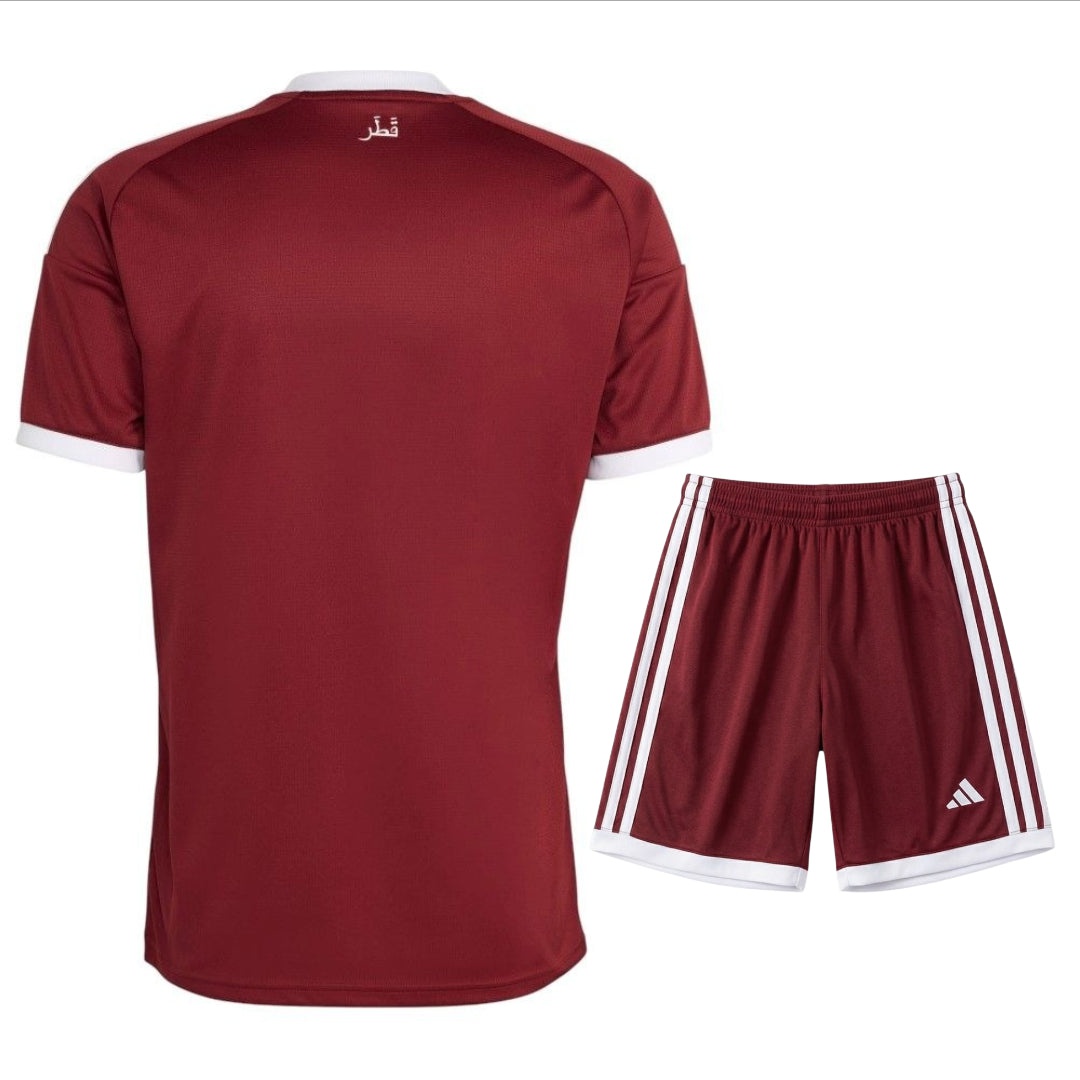 Kids' Qatar Home Kit Jersey 26/27-League Wear Hub