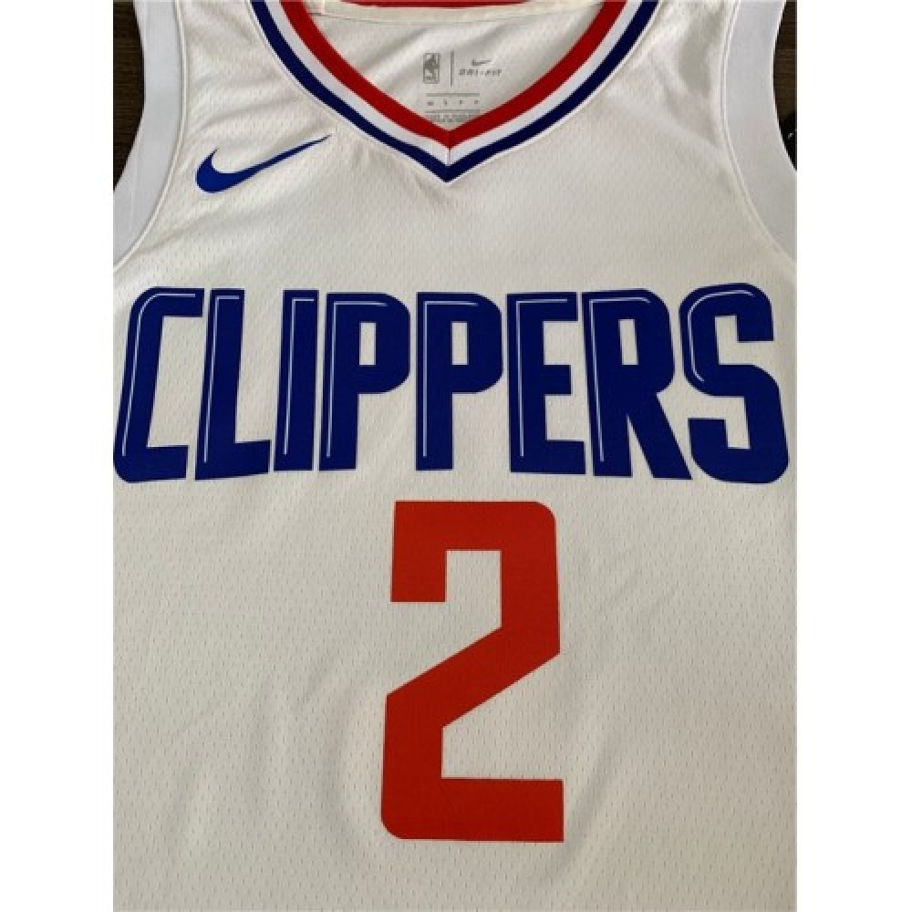 Men's LA Clippers Kawhi Leonard #2 White 19-20 Swingman Jersey - Association Edition-League Wear Hub