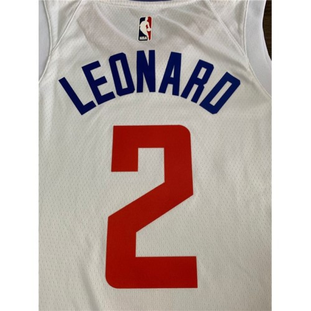 Men's LA Clippers Kawhi Leonard #2 White 19-20 Swingman Jersey - Association Edition-League Wear Hub
