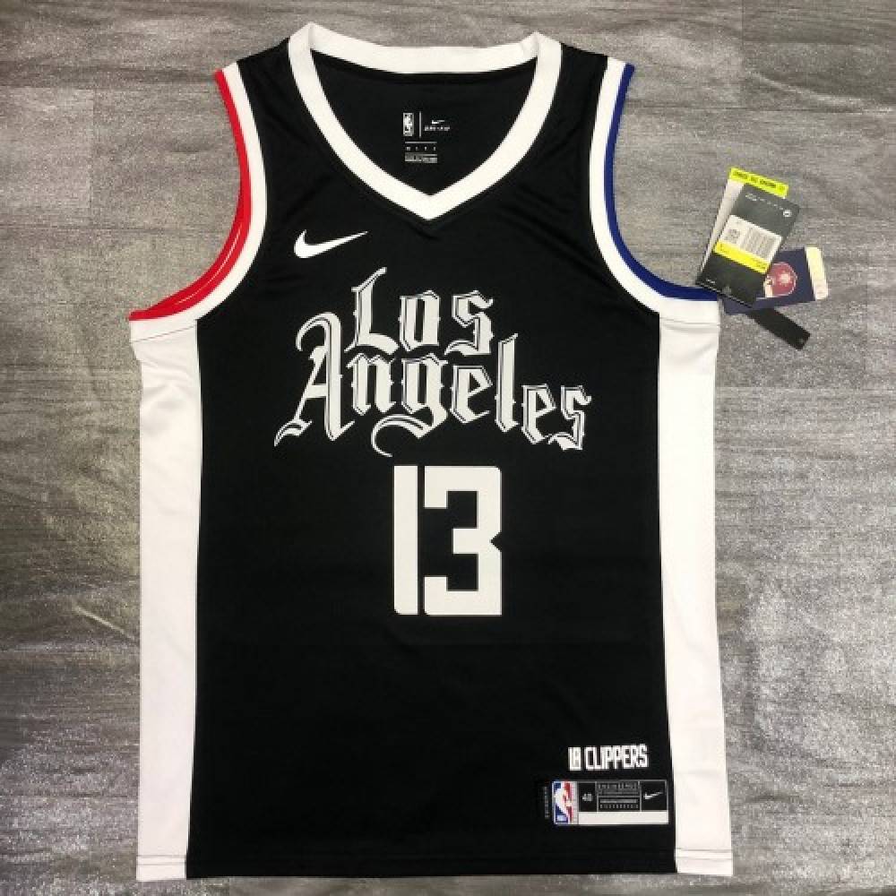 Men's LA Clippers Paul George #13 Nike Black 20/21 Swingman Player Jersey – City Edition-League Wear Hub