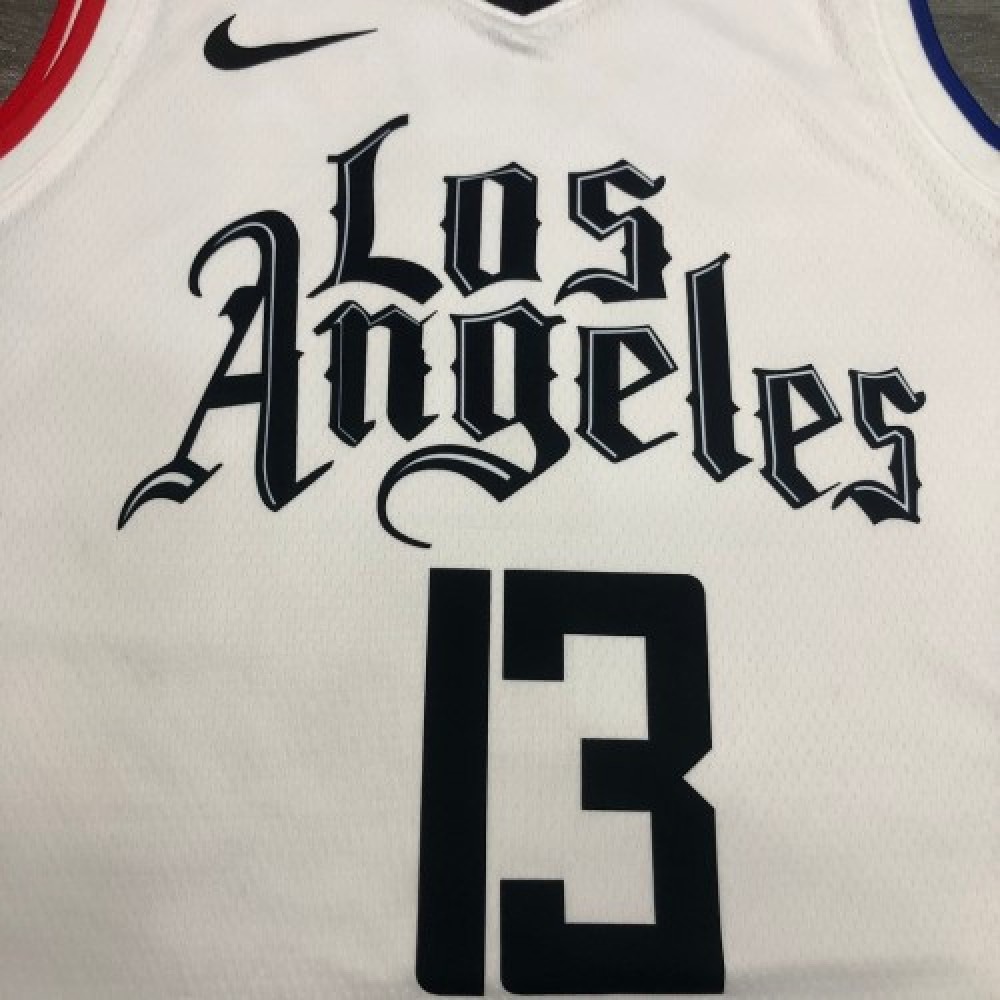 Men's LA Clippers Paul George #13 Nike White 20/21 Swingman Player Jersey – City Edition-League Wear Hub