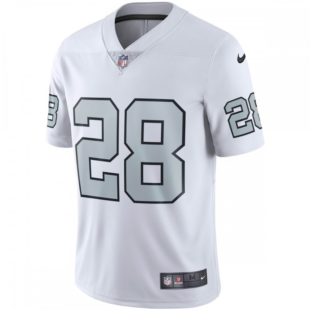 Josh Jacobs Las Vegas Raiders Nike Vapor Untouchable Color Rush Limited Player Jersey - White-League Wear Hub