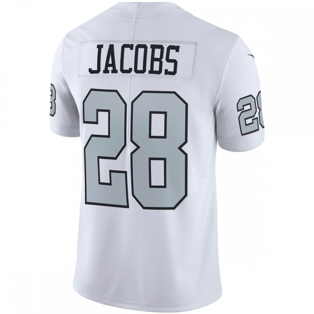 Josh Jacobs Las Vegas Raiders Nike Vapor Untouchable Color Rush Limited Player Jersey - White-League Wear Hub