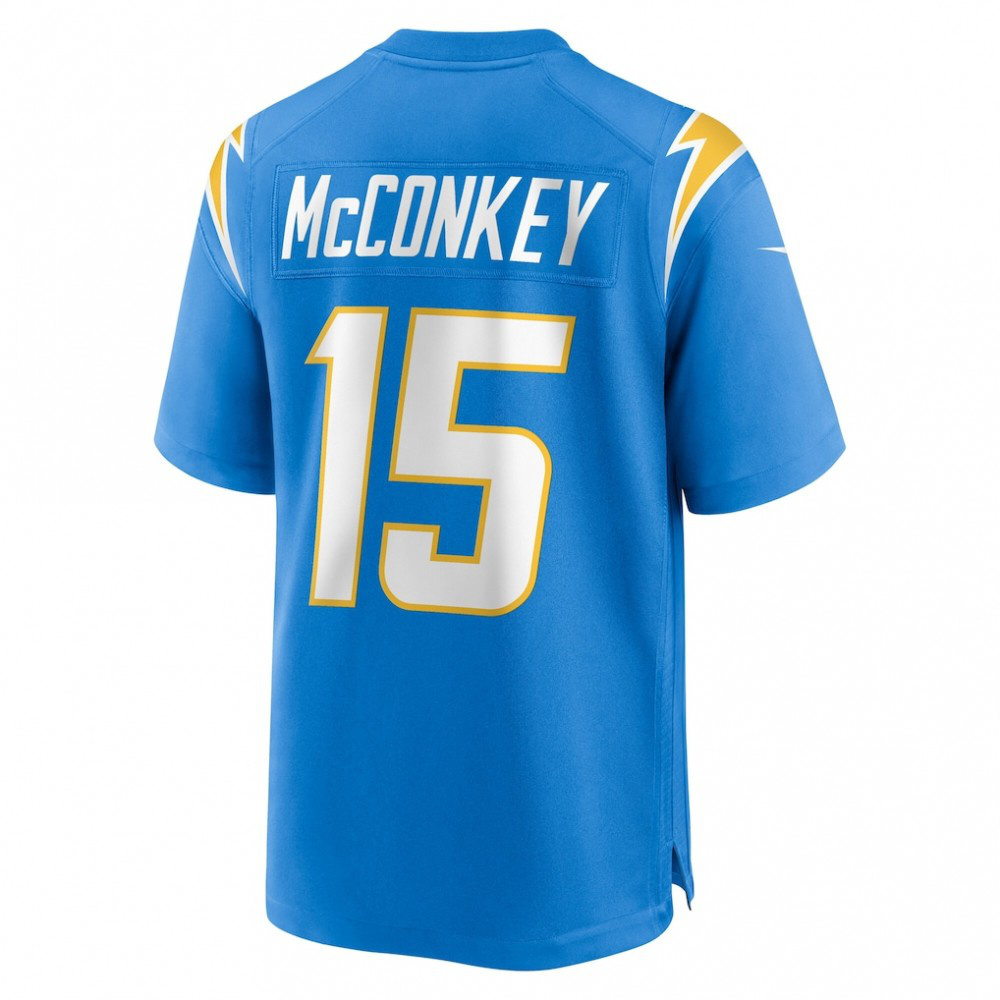 Ladd McConkey Los Angeles Chargers Nike Youth Game Jersey - Powder Blue-League Wear Hub