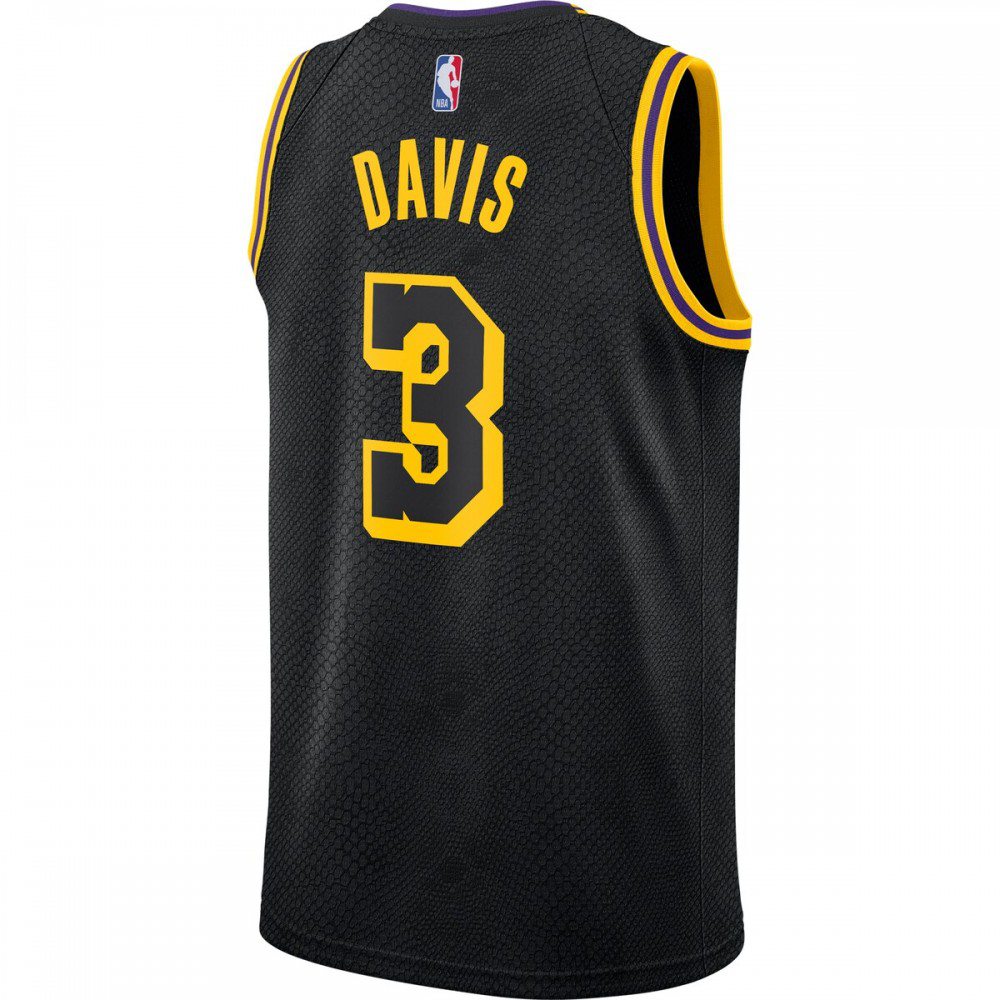 Anthony Davis Los Angeles Lakers Nike City Edition Swingman Jersey - Black-League Wear Hub