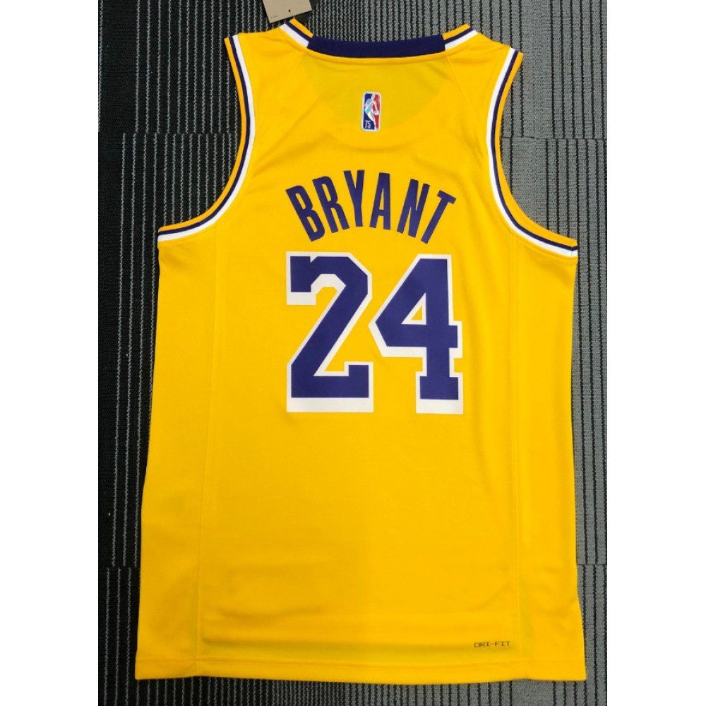 Men's Los Angeles Lakers Kobe Bryant #24 Nike Gold 21/22 Swingman Jersey - Icon Edition-League Wear Hub