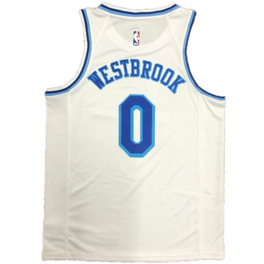 Men's Los Angeles Lakers Russell Westbrook #0 Nike White Swingman NBA Jersey - Classic Edition-League Wear Hub