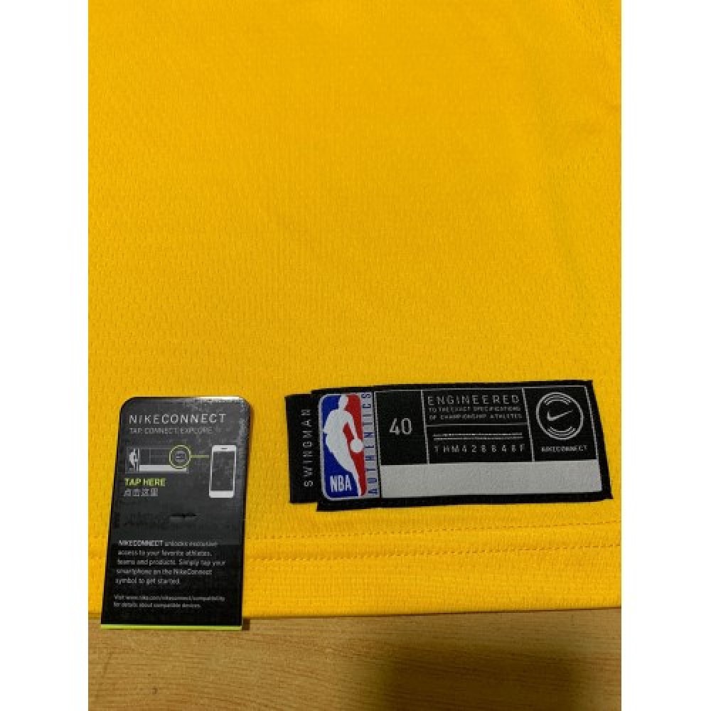 Men's Los Angeles Lakers Anthony Davis #3 Yellow 18-19 Swingman Jersey - Icon Edition-League Wear Hub
