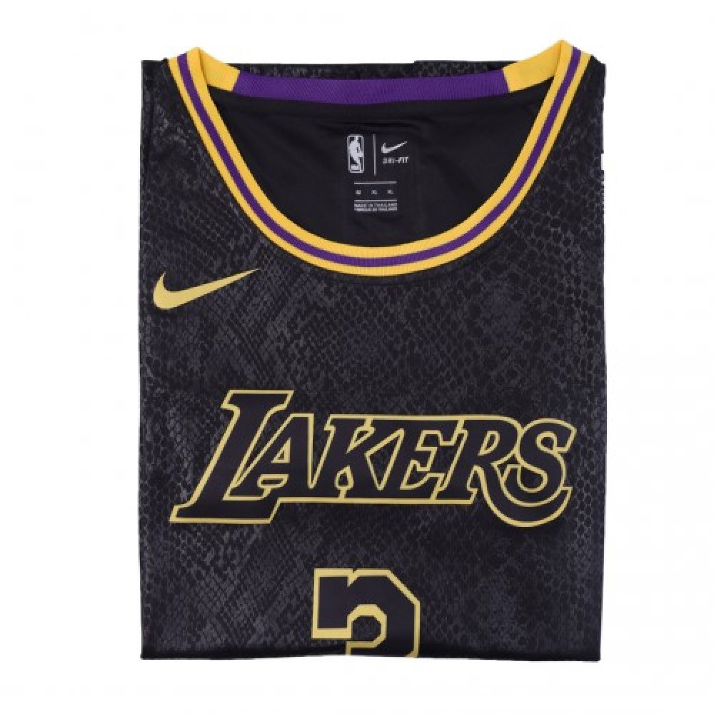 Men's Los Angeles Lakers Anthony Davis #3 Black Swingman Jersey - City Edition-League Wear Hub