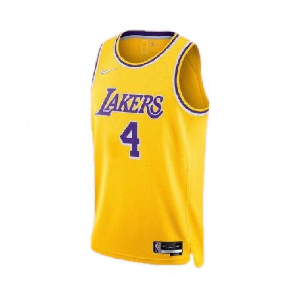 Men's Los Angeles Lakers Rajon Rondo #4 Nike Gold 21/22 Swingman Jersey - Icon Edition-League Wear Hub