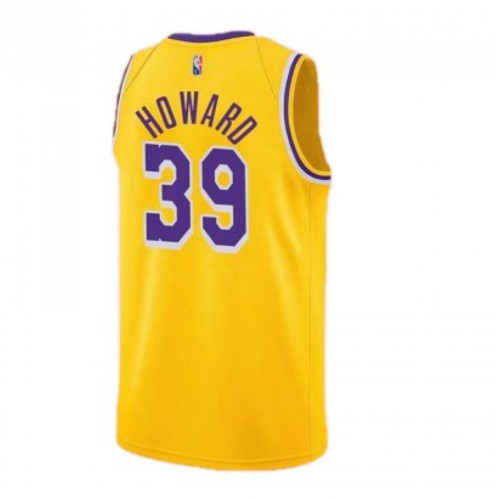 Men's Los Angeles Lakers Dwight Howard #39 Nike Gold 21/22 Swingman Jersey - Icon Edition-League Wear Hub