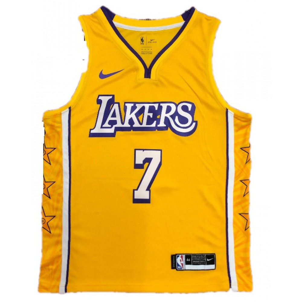 Men's Los Angeles Lakers Carmelo Anthony #7 Nike Yellow Swingman NBA Jersey - City Edition-League Wear Hub