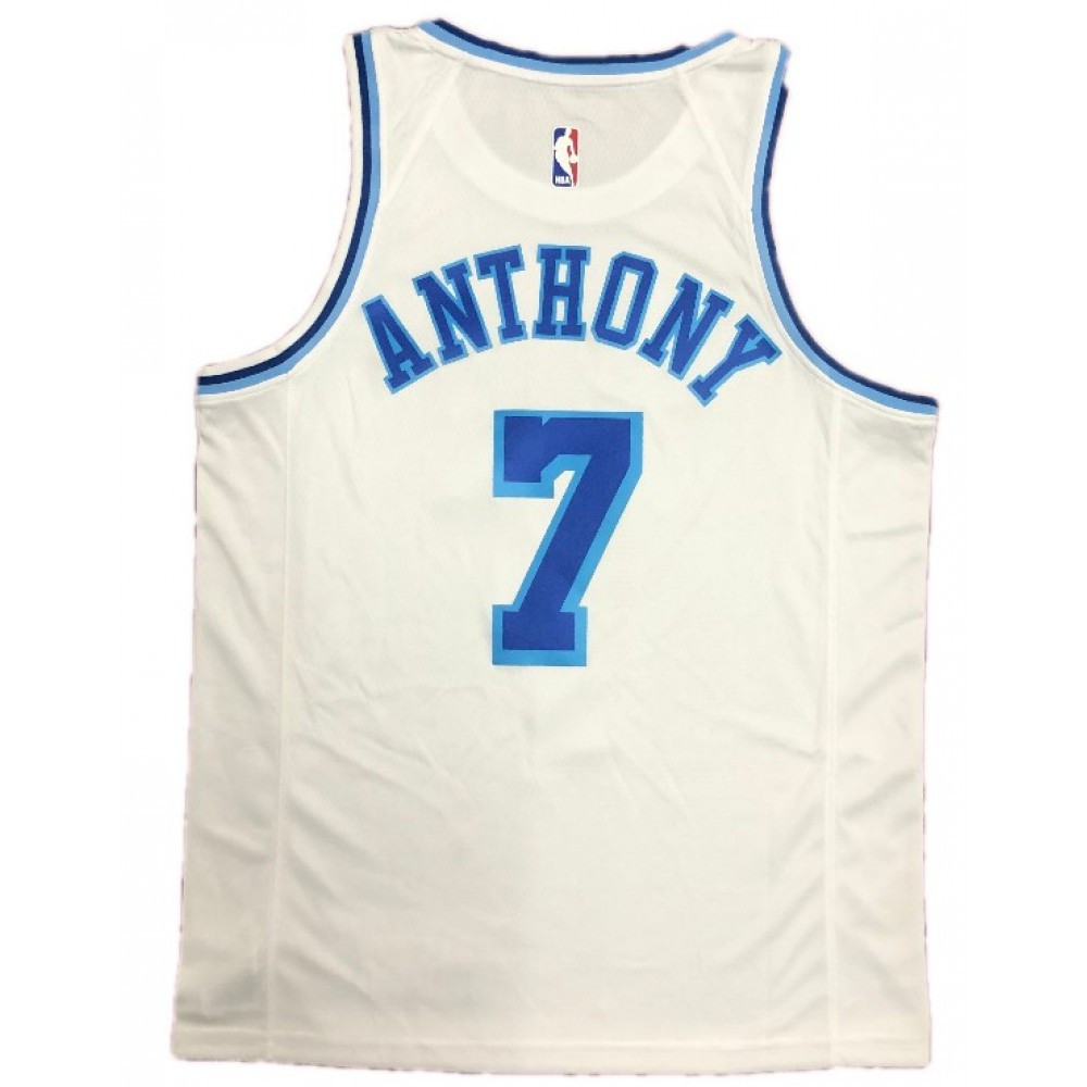 Men's Los Angeles Lakers Carmelo Anthony #7 Nike White Swingman NBA Jersey - Classic Edition-League Wear Hub