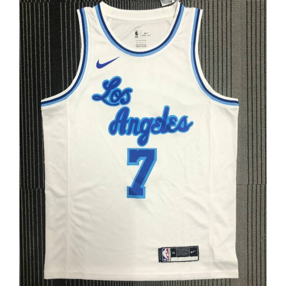 Men's Los Angeles Lakers Carmelo Anthony #7 Nike White Swingman NBA Jersey - Classic Edition-League Wear Hub