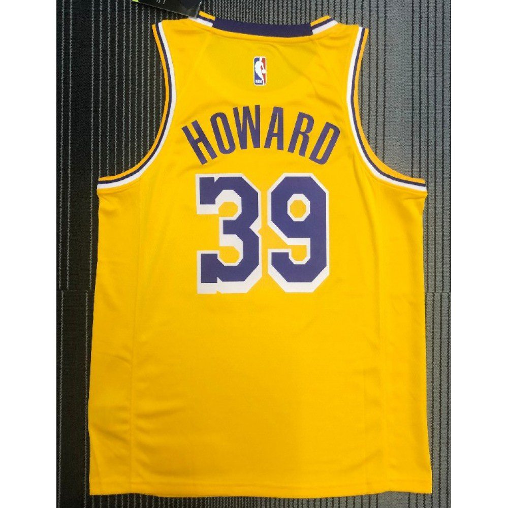 Men's Los Angeles Lakers Dwight Howard #39 Gold Swingman NBA Jersey - Icon Edition-League Wear Hub